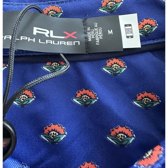 NWT RLX Ralph Lauren Performance Golf Polo Shirt Men's Medium $98 Active - Picture 2 of 7